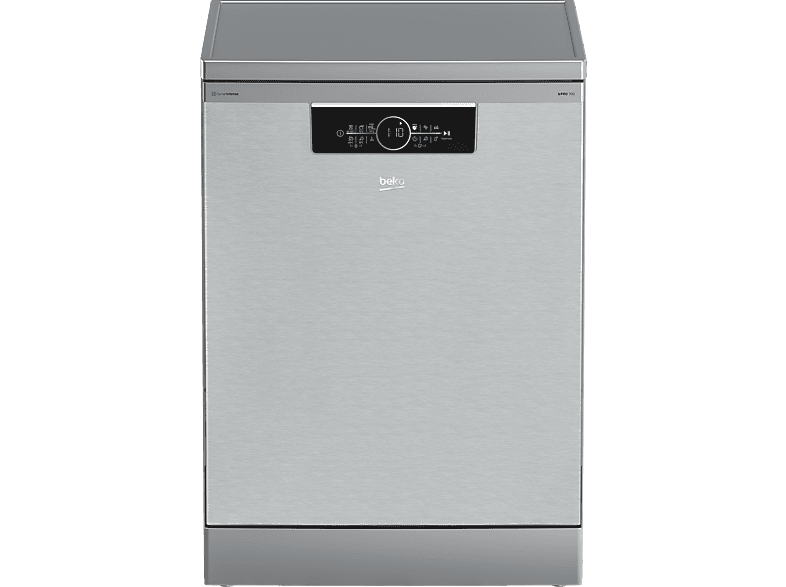 Lavavajillas - Beko BDFN36650XC, 16 Servicios, 11 Programas, 60 cm, Tercera bandeja, CornerIntense, DeepWash, Inox