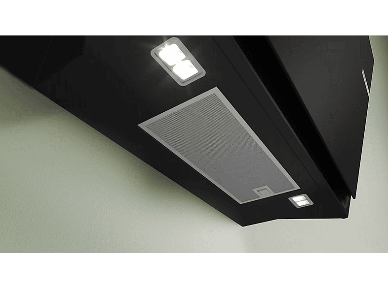 Campana decorativa - Bosch DWK81AN60, Serie 6, 4 velocidades, 432 m³/h, Home Connect, Conexión Placa - Campana, 79 cm, Cristal negro