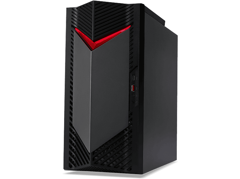 PC gaming - Acer Nitro 50 N50-656, Intel® Core™ i5-14400F, 16GB RAM, 512GB SSD, GeForce RTX™ 3050, Sin sistema operativo, Negro