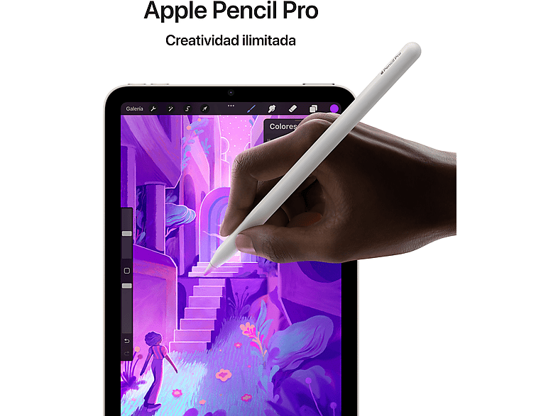 Tablet - Apple iPad mini (2024), 512 GB, Gris espacial, WiFi, 8.3", Chip A17 Pro, iPadOS