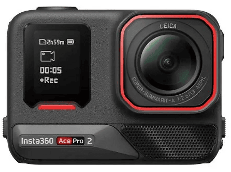 Cámara deportiva - Insta360 Ace Pro 2, 8K, 180 minutos Autonomía, Negro