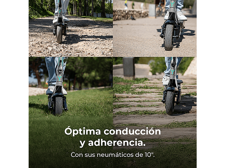 Patinete eléctrico - Cecotec 9271/BONGO Y45 CONNECTED, Pot. máx. 750 W, Carga máx. 120 kg, 120 min autonomía, 12500 mAh, gris