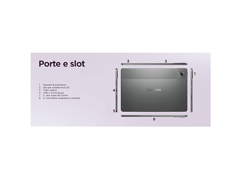 Tablet - Lenovo Idea Tab, 256,00 GB, Gris, 11,00 " UFHD, 256 MB RAM, Mediatek Dimensity 6300, Tablet Android
