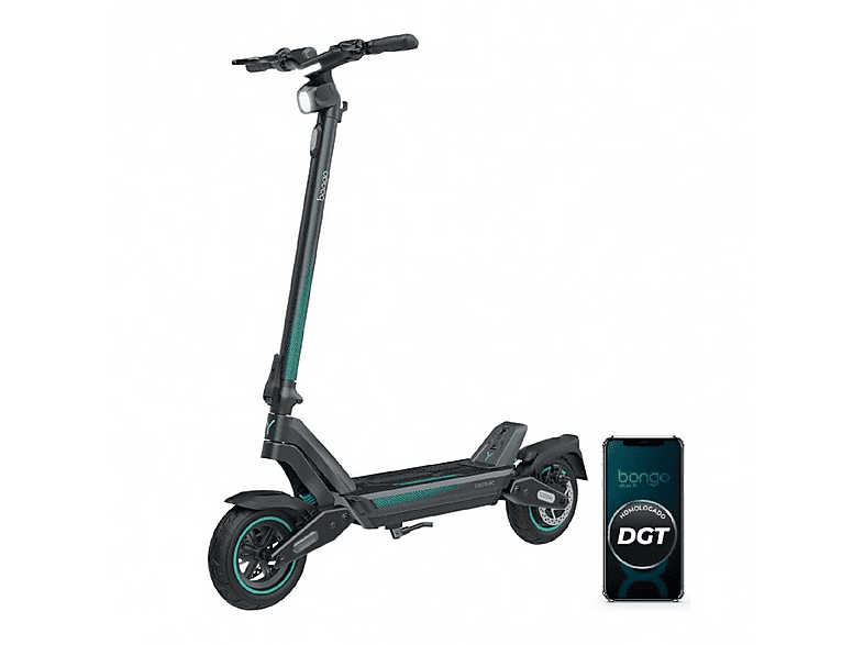 Patinete eléctrico - Cecotec 9274/BONGO Y65 CONNECTED, Pot. máx. 1200 W, Carga máx. 120 kg, 120 min autonomía, 12500 mAh, negro