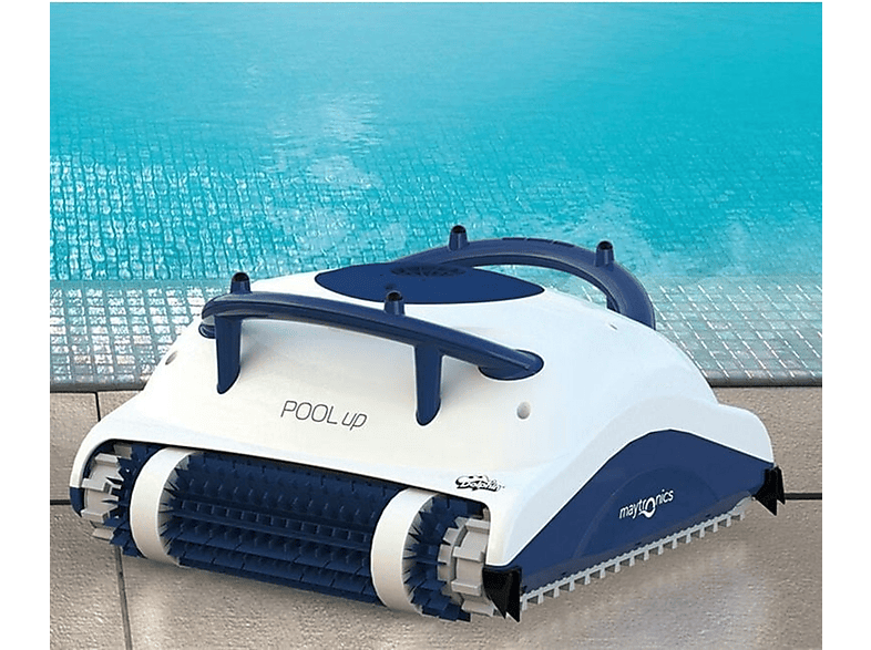 Robot limpiafondos - Dolphin Pool-Up, Blanco y azul