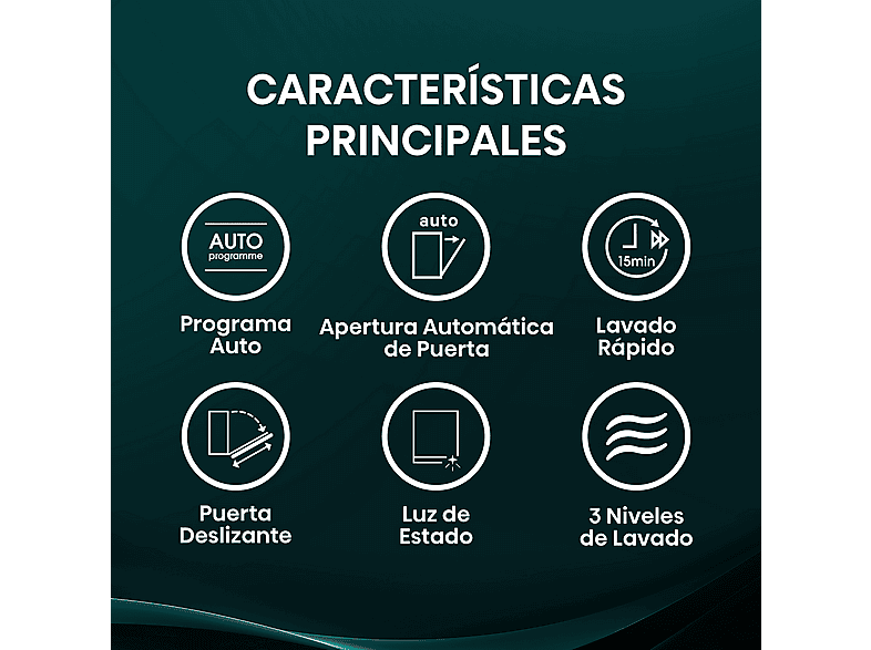 Lavavajillas integrable - Hisense HV673A65, 16 servicios, 7 programas, 59.8 cm, Tercera Bandejea, Wi Fi, Sin Panelar