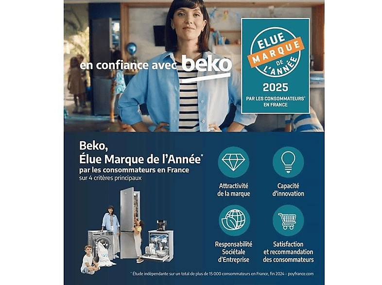 Placa de inducción - Beko HII63405MT, 3 zone(s) zonas, 580 mm, Negro