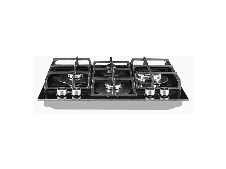 Placa de gas - Hotpoint HAGS 62F/BK, 4 zone(s) zonas, Natural Gas (NG), 596 mm, Negro