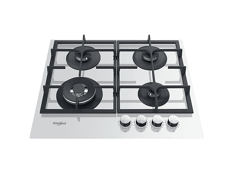 Placa de gas - Whirlpool AKTL629/WH, 4 zone(s) zonas, 590 mm, Blanco