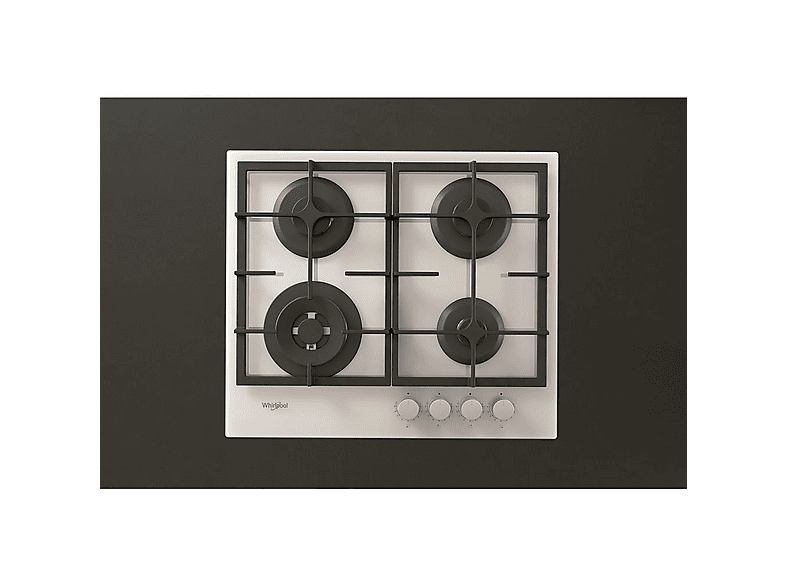 Placa de gas - Whirlpool AKTL629/WH, 4 zone(s) zonas, 590 mm, Blanco