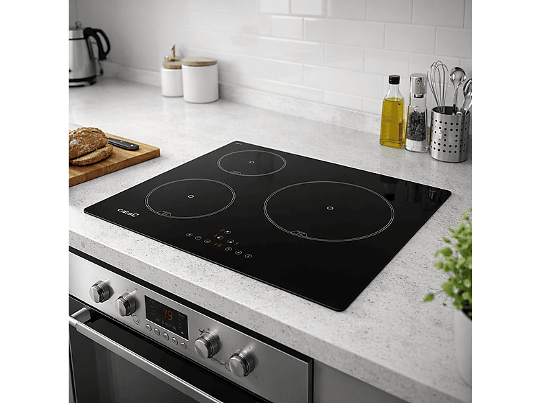 Placa de inducción - Cata IB 6403 E2 BK, 3 zone(s) zonas, 59 cm, Negro