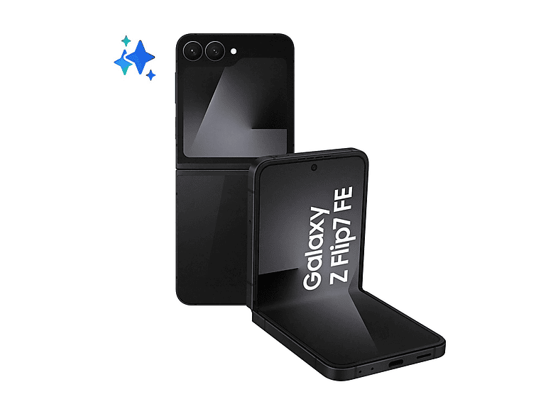 Smartphone - Samsung Galaxy Z Flip7 FE, Negro, Móvil Android, 128 GB, 8 GB RAM, 7,6 " Dynamic AMOLED 2X, Gorilla Glass Victus 2, 120 Hz, 4000 mAh