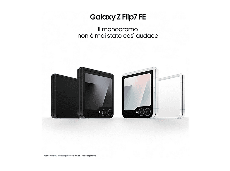 Smartphone - Samsung Galaxy Z Flip7 FE, Negro, Móvil Android, 128 GB, 8 GB RAM, 7,6 " Dynamic AMOLED 2X, Gorilla Glass Victus 2, 120 Hz, 4000 mAh