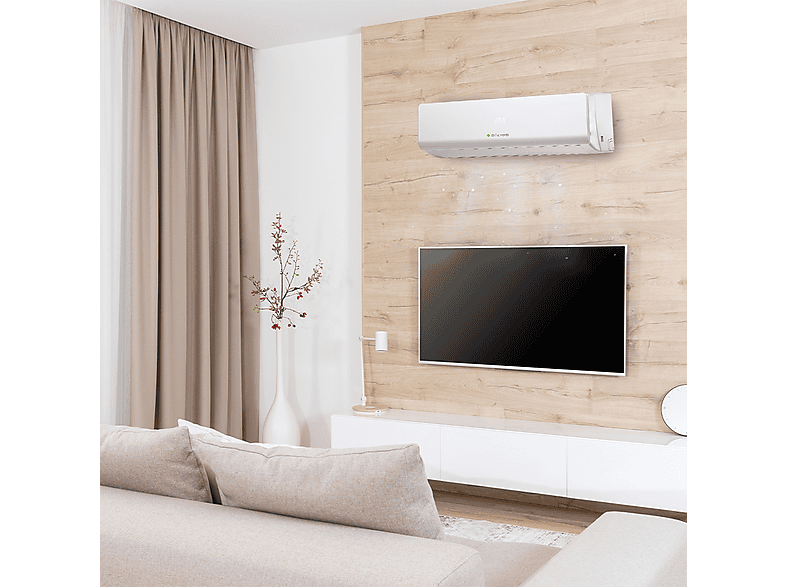 Aire acondicionado Split 1x1 - Aspes AAAS1200W, 12000 fg/h, Función Inverter, Blanco