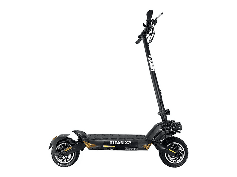 Patinete eléctrico - Sabway Titán X2, Pot. máx. 2016 W, Black