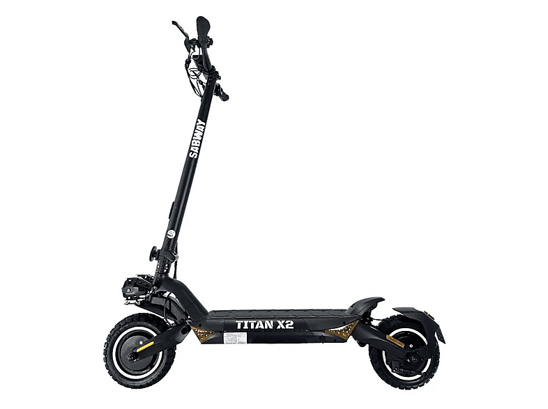 Patinete eléctrico - Sabway Titán X2, Pot. máx. 2016 W, Black