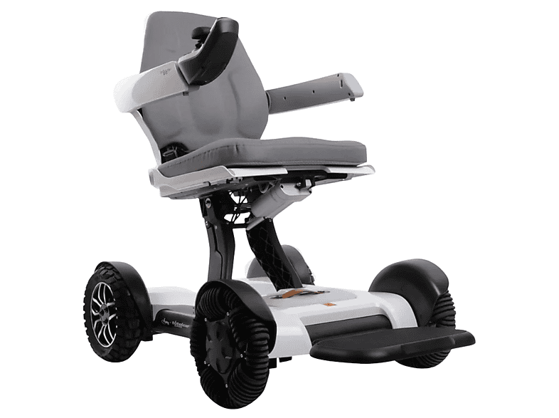 Silla de ruedas eléctrica plegable - Careway Robooter, White