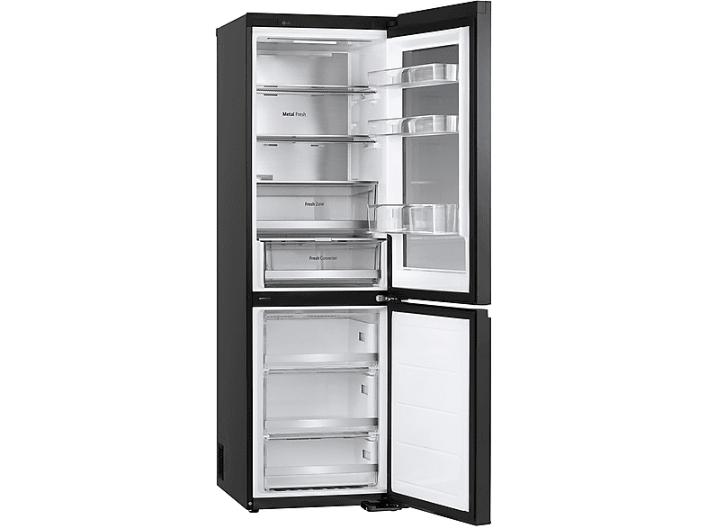 Frigorífico combi - LG GBG5160CEV, No Frost, 186 cm, 352 l, DoorCooling+™, Instaview™, ThinQ™, Acero negro grafito