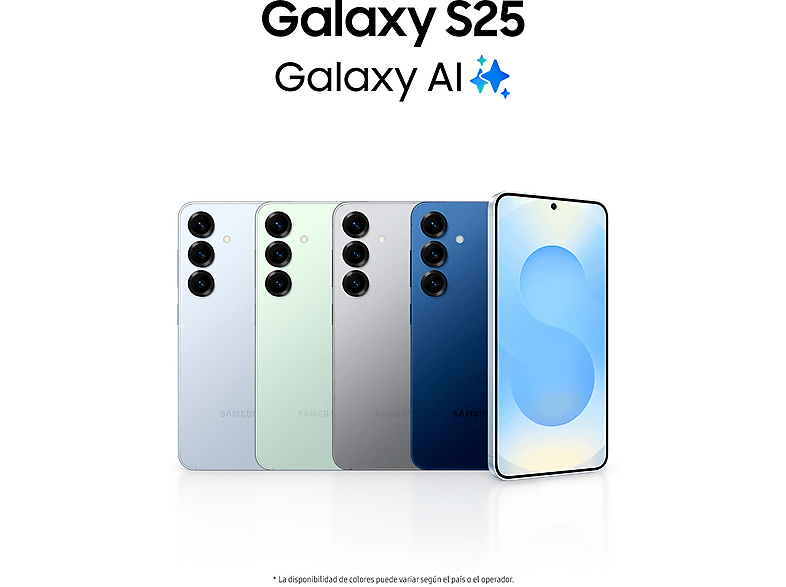 Móvil - Samsung Galaxy S25, Navy, 256 GB, 12 GB RAM, 6.2" FHD+ con IA, Snapdragon 8, 4000 mAh, Android 15