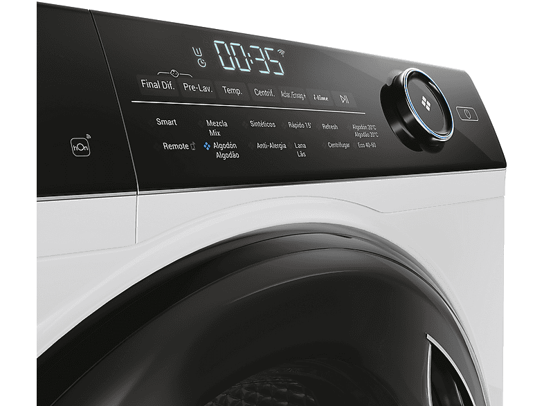 Lavadora carga frontal - Haier I-Pro Series 5 HW100B14959NEU-IB, 10 kg, 1400 rpm, Vapor, Antibacterias, Blanco