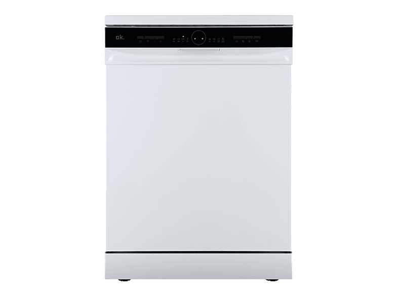 Lavavajillas - OK . ODW 6061-1 E FS W, 13 Servicios, 6 Programas, 59.9 cm Ancho, Control Electrónico, Blanco
