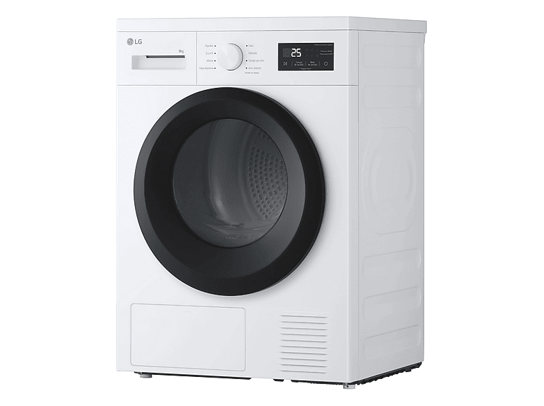 Secadora bomba de calor - LG RHA1008NWK, 8 kg, 8 programas, Blanco