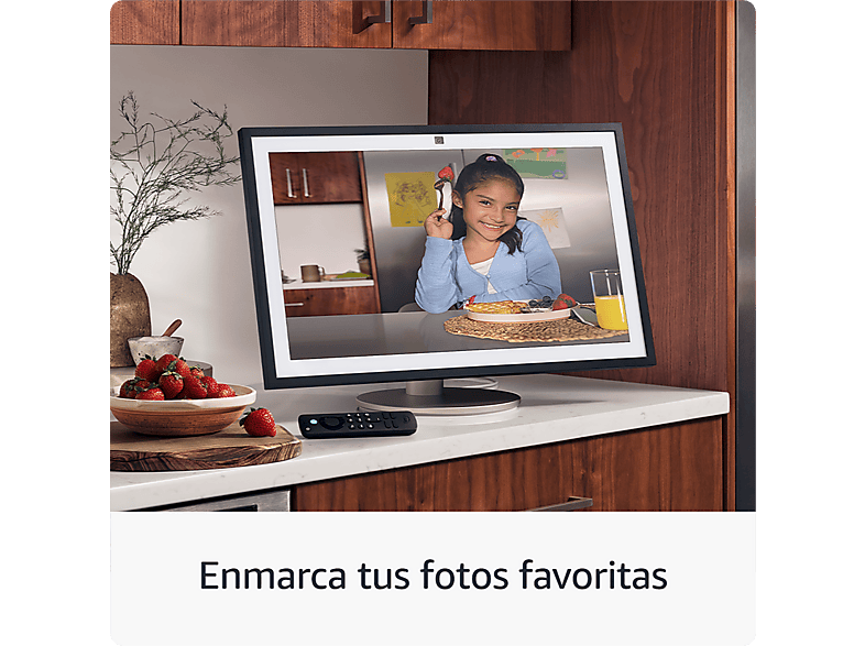 Pantalla inteligente con Alexa - Amazon Echo Show 15, Full HD de 15.6", con Alexa, Fire TV integrado y mando por voz Alexa, Negro