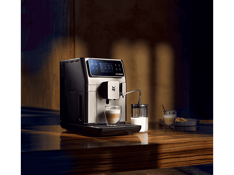 Cafetera superautomática - WMF Perfection 660, 15 bar, 1550 W, 2 Tazas, Pantalla Táctil de 3.5", Doble Thermoblock, Negro
