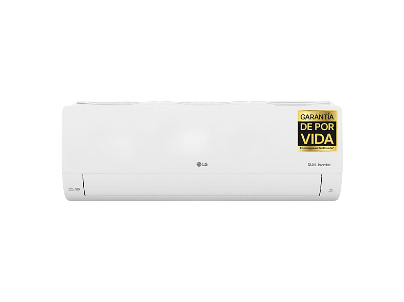 Aire acondicionado Split 1 x 1 - LG PLUSWF09X, 2150 fg/h, Gold Fin™, Tecnología Replace, Wi-Fi, Blanco