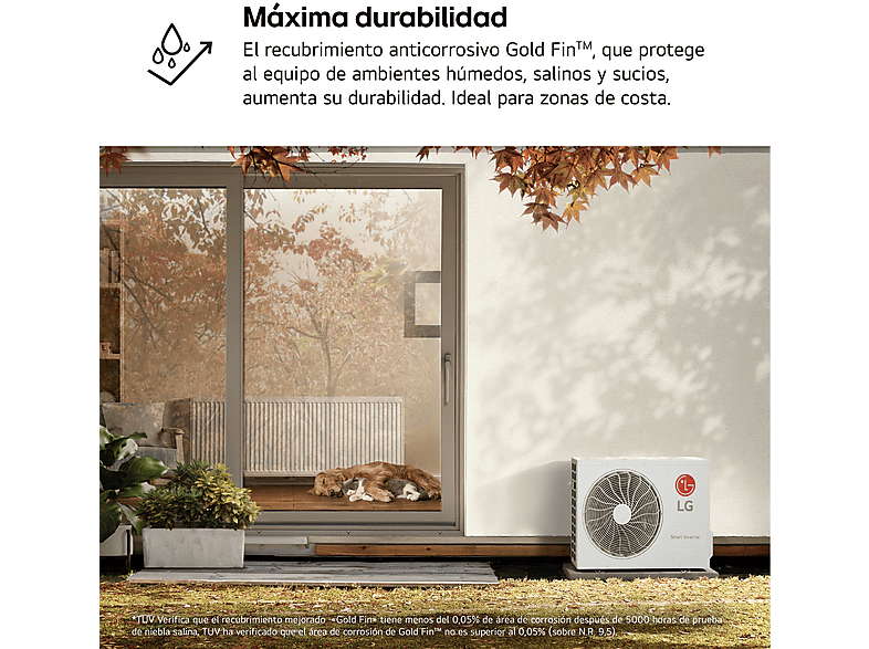 Aire acondicionado Split 1 x 1 - LG MAGNA12LX, 3010 fg/h, WiFi, Freeze Cleaning, Blanco