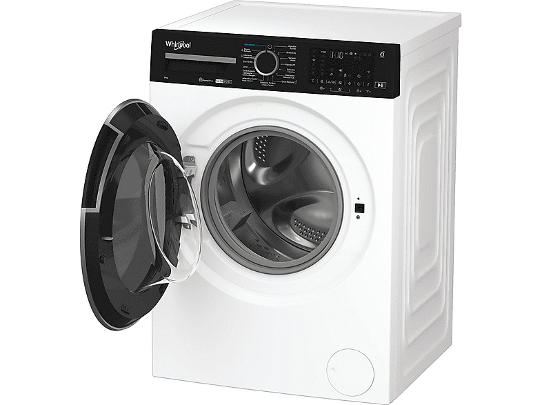 Lavadora carga frontal - Whirlpool WPM 911W ADS SPT, 9 kg, 1400 rpm, 18 Programas, Adaptative Wash, Tecnología 6th Sense, Blanco