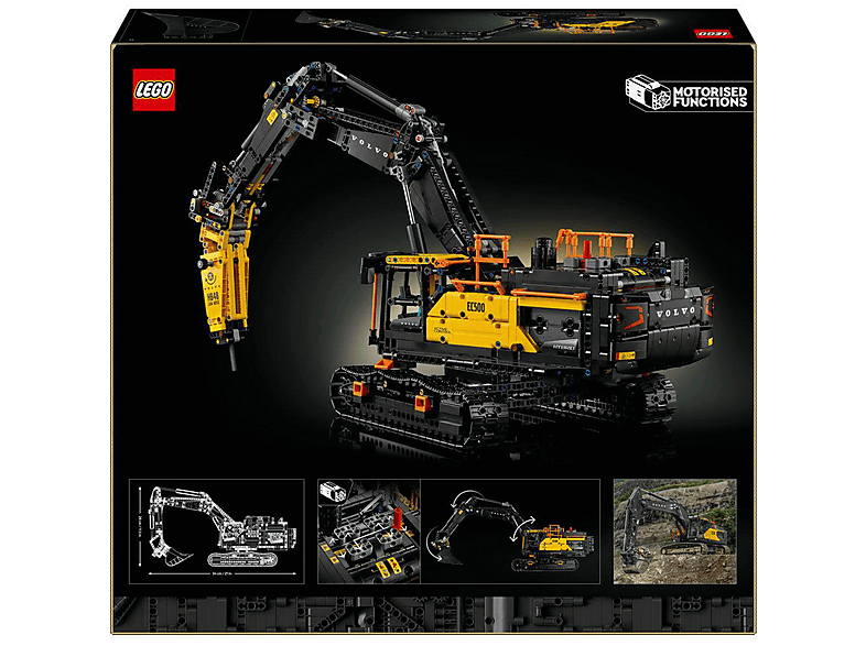 Juego de construcción - LEGO Technic Excavadora Volvo EC500 Hybrid - Kit de Maquetas para Adultos 42215, edad recomendada: 18 año(s), 2359 piezas