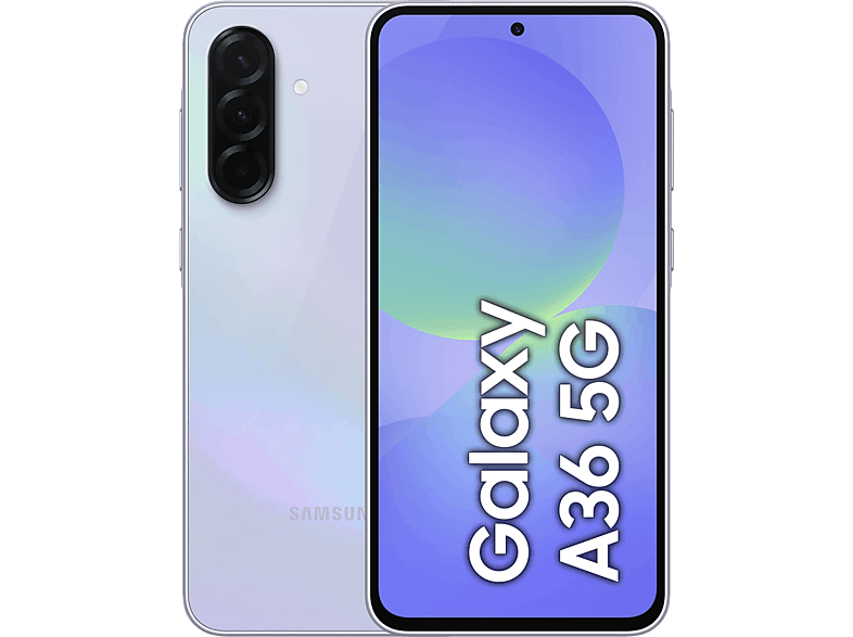 Móvil - Samsung Galaxy A36 5G, Lavanda, 256 GB, 8 GB RAM, 6.7" FHD+ Super AMOLED, Qualcomm Snapdragon 6 Gen 3, 5000 mAh, Android 15