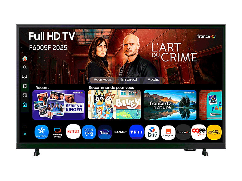 TV LED 32" - Samsung TU32F6005FKXXC/FHD, Full-HD, Hyper Real, Smart TV, DVB-T2 (H.265), Black