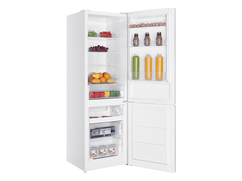 Frigorífico combi - OK . OFK 611-1 E NF W, No Frost, 186 cm Altura, 293l, Libre Instalación, 4 Estrellas, Blanco