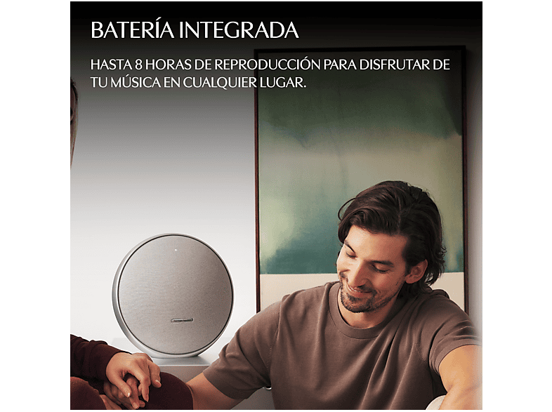 Altavoz inalámbrico - Harman Kardon Onyx Studio 9, 50W RMS, Bluetooth, 8h Autonomía, Negro