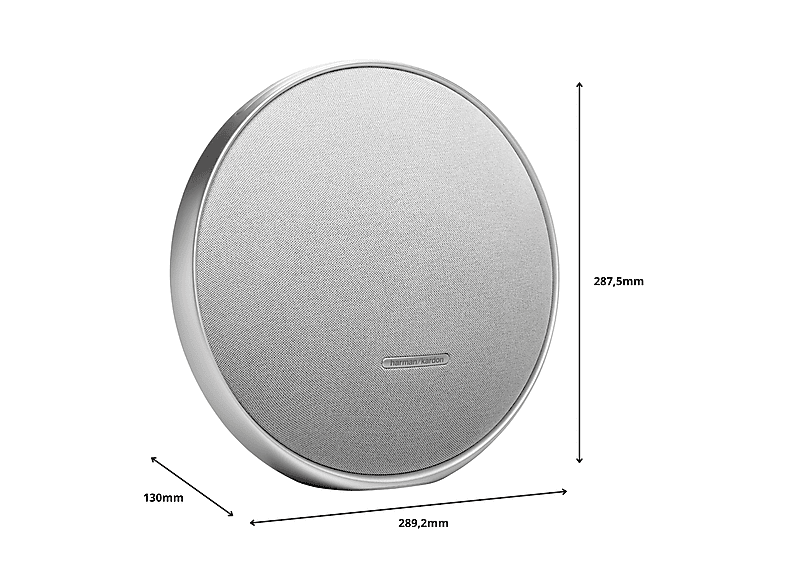 Altavoz inalámbrico - Harman Kardon Onyx Studio 9, 50W RMS, Bluetooth, 8h Autonomía, Gris