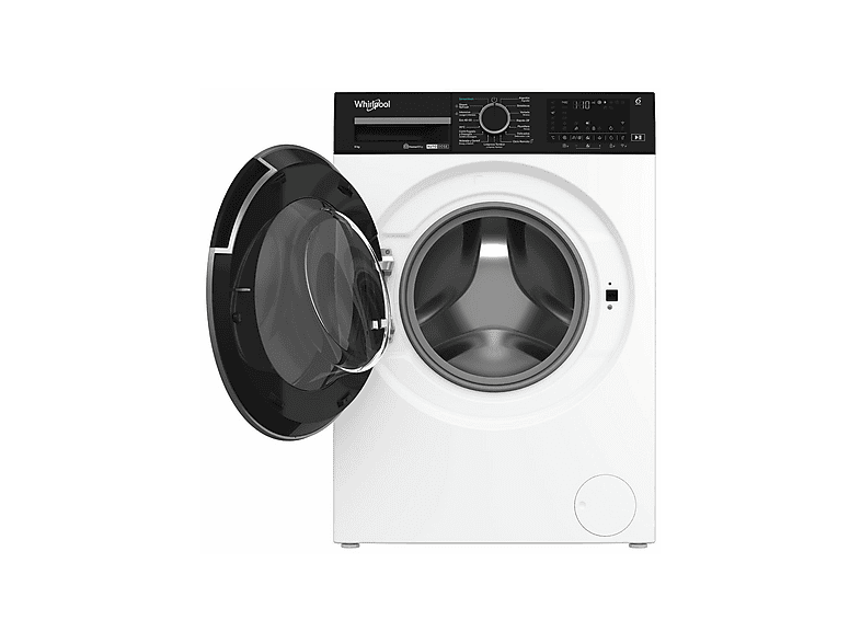 Lavadora carga frontal - Whirlpool WPM 87W ADS SPT, 8 kg, 1351 rpm, 18 programas, Blanco