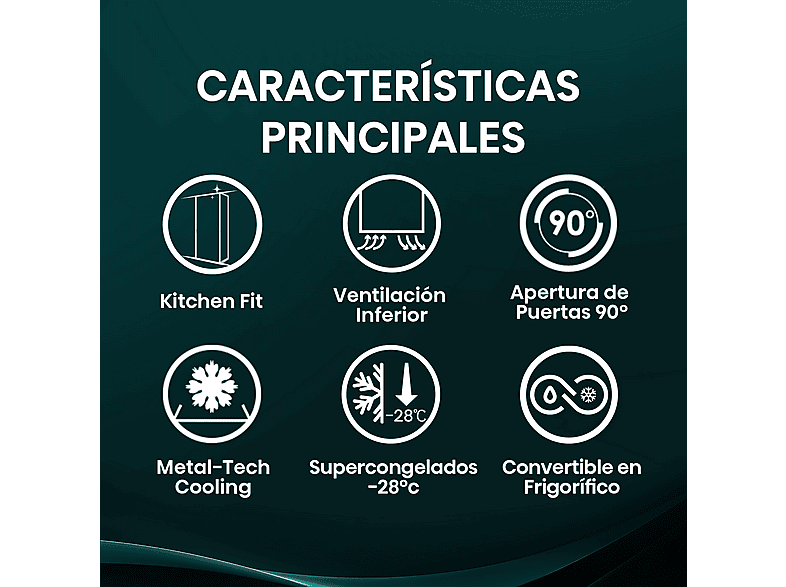Congelador vertical - Hisense FT3K310SAIE, 312 l, 185.6 cm, Kitchen Fit, Wi Fi, Inox