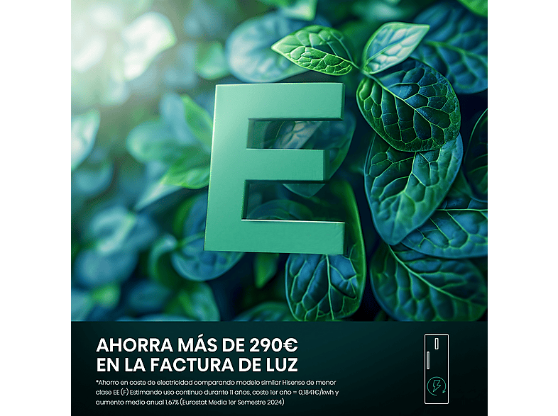Congelador vertical - Hisense FT3K310SAIE, 312 l, 185.6 cm, Kitchen Fit, Wi Fi, Inox