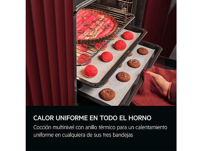 Horno a vapor - AEG TR6PB531SB, Multifunción, Pirolítico, 72 l, Conectividad, 60 cm, Negro