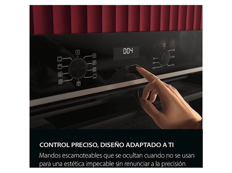 Horno - AEG TU5AB20WSK, Multifunción, Limpieza por agua, 72 l, Display LED, 60 cm, Negro