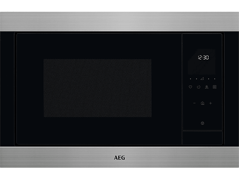 Microondas con grill - AEG TMS5G25IEM, 900 W, 8 niveles, Función Descongelación, 25 l, Negro/Inox