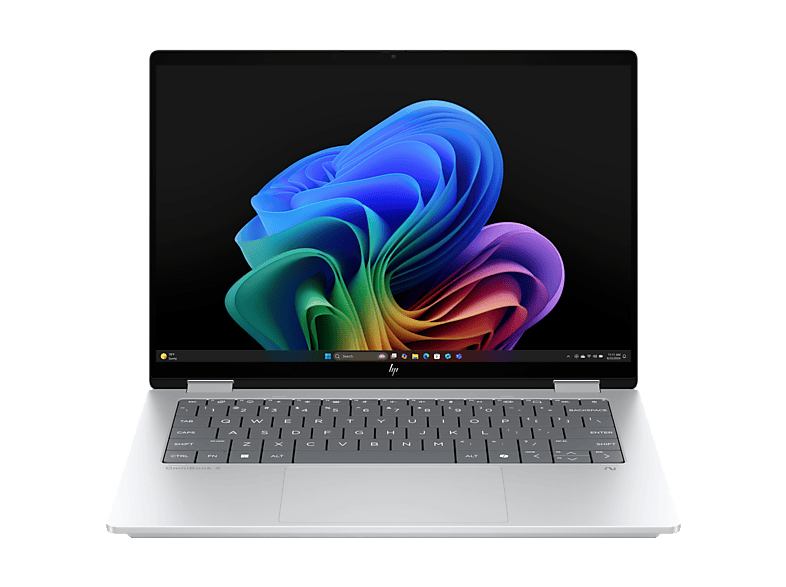 Convertible 2 en 1 - HP OmniBook X 14-fk0002ns Copilot+ PC, 50 TOPS, 3K, AMD Ryzen™ AI 7 350, 32GB RAM, 1TB SSD, AMD Radeon™ 860M, W11 H, Plata