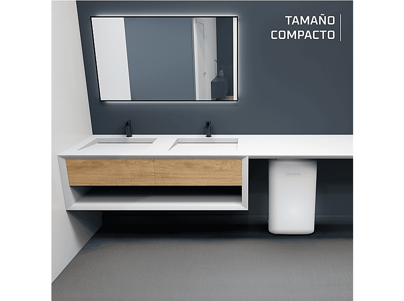 Deshumidificador - Rowenta Extreme Dry Compact DH5250, 14L/día, Depósito 3l, Superficie 40m², Silencioso, Blanco