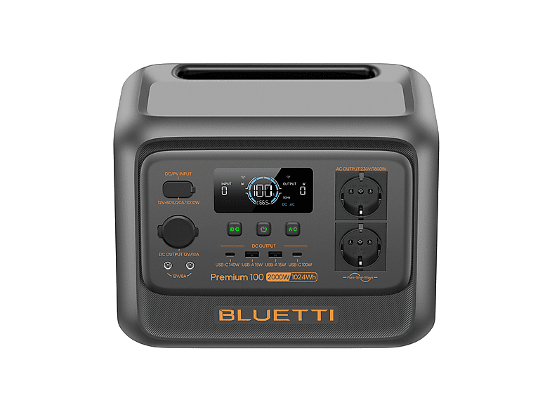 Estación de energía - Bluetti KIT Premium 100 V2+PV200