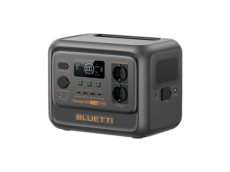 Estación de energía - Bluetti Premium 100 V2, 1024Wh, 2x2000W
