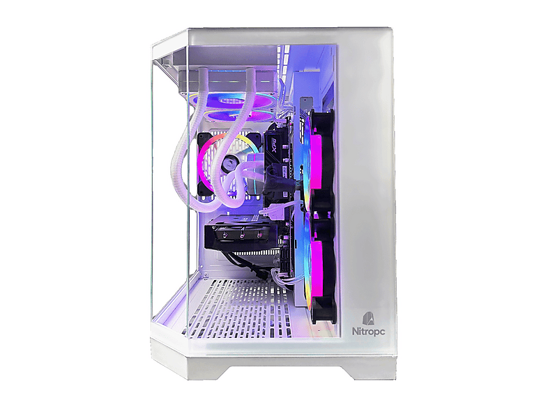 PC Gaming - Nitropc Avanzado, AMD Ryzen 5 5600X (6 núcleos, 12 hilos | 3,60 GHz hasta 4,60 GHz), 16 GB RAM, 1 TB SSD, GeForce RTX™ 3050, Blanco