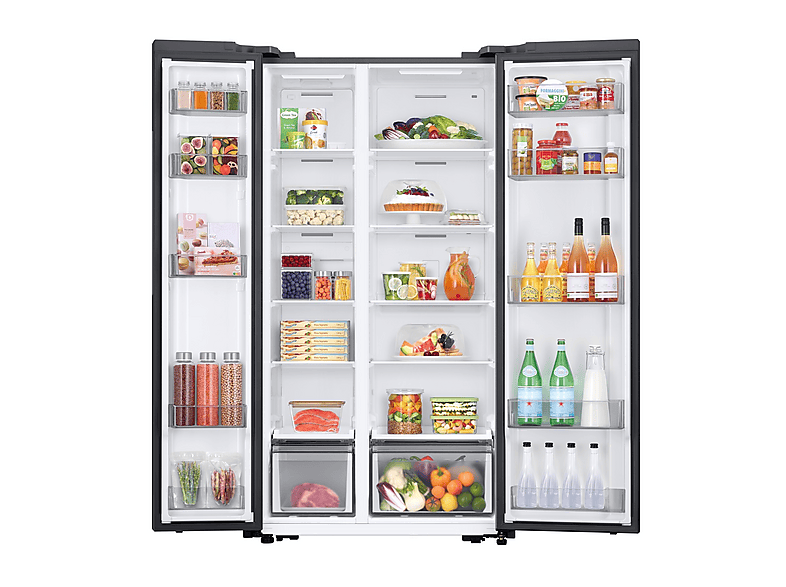 Frigorífico americano - Samsung RS57DG400EM9EF, Mono cooling, No Frost, 178 cm, 583 l, Wifi, Plata mate suave