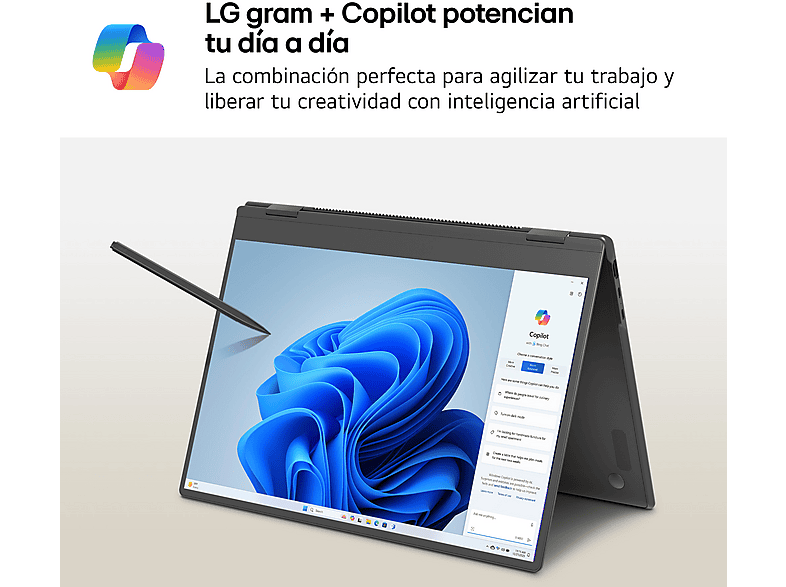 Portátil - LG 16T90TP-K.AD88B, 16" WQXGA+, Intel® Evo™ Edition Core™ Ultra 7-255H, 32 GB RAM, 1 TB SSD, Arc™ GPU, W11H